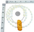 Sterling Silver Mother Of Pearl and Amber Bead Necklace KX121181
